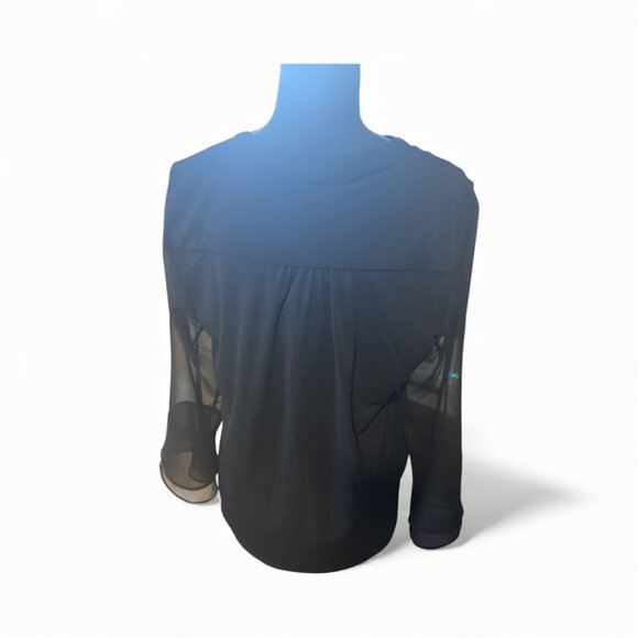 Charter Club Pleated Chiffon Blouse – Size‎ Small – NWT - Picture 2 of 2